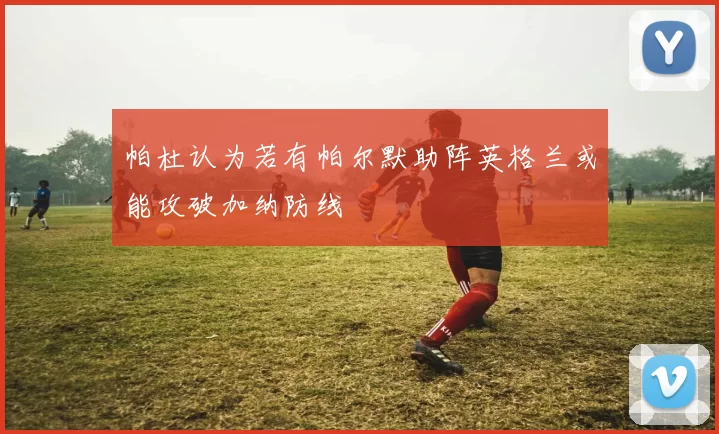 帕杜认为若有帕尔默助阵英格兰或能攻破加纳防线